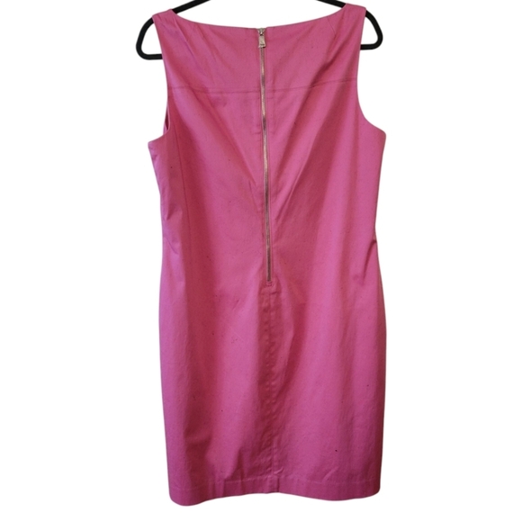 NWT Lauren by Ralph Lauren Pink Sleeveless Dress Size 14 - Picture 2 of 3